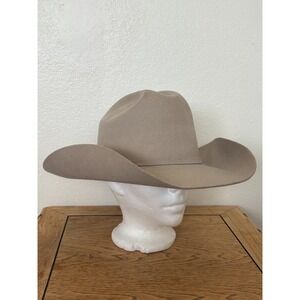 Bailey Western Hat 4X Angora Blend Beige 7 1/2 Western Rockabilly **READ**Rodeo